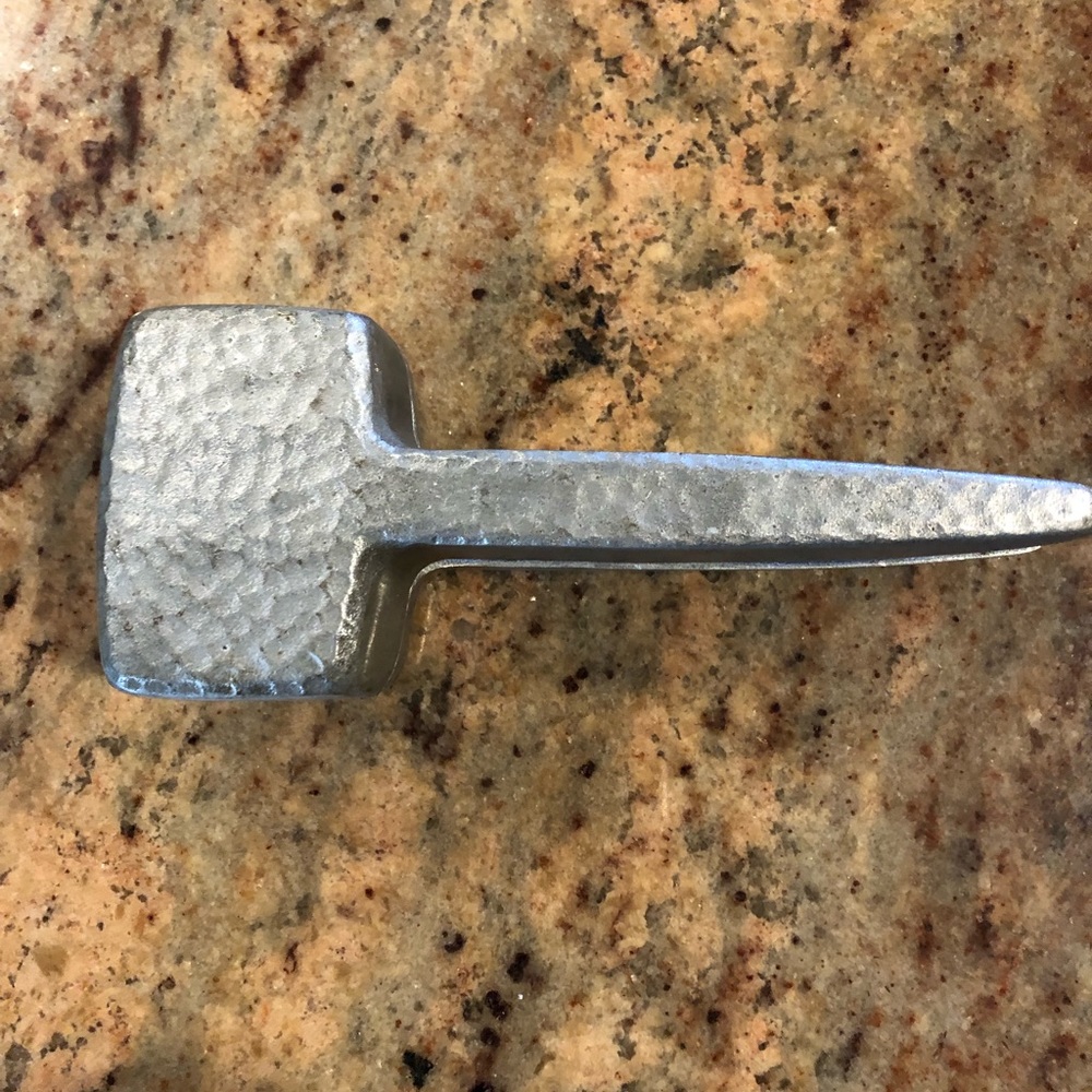 Antique ice crusher  2 piece manual